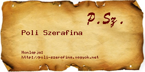 Poli Szerafina névjegykártya